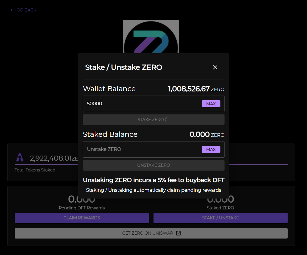Defiat Staking 5